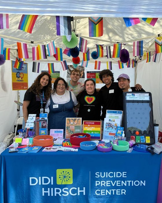 Didi Hirsch outreach team at a community Pride event